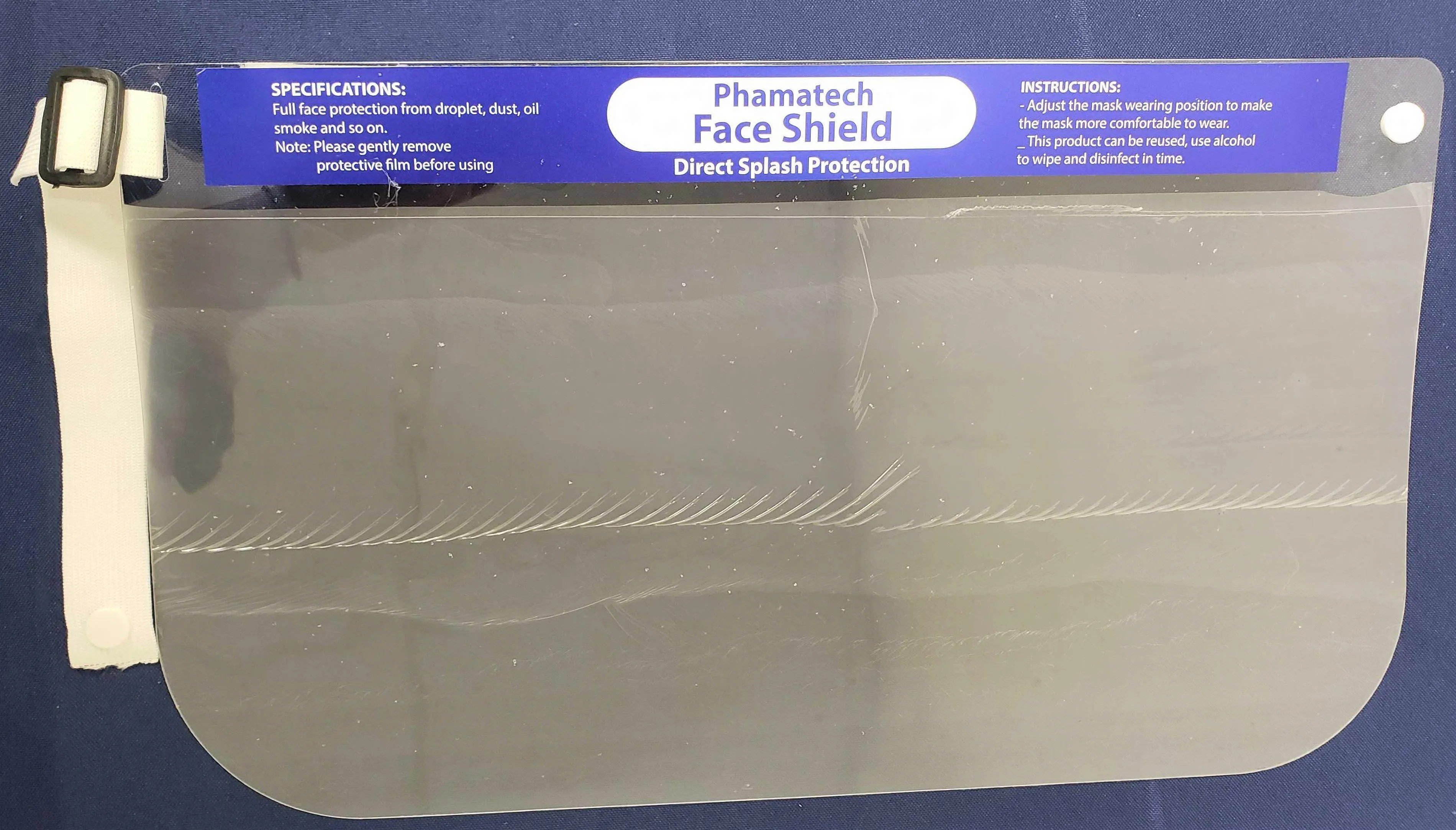 10 Pack Face Shields with 10 Bands and 10 Sponges for Man and Women to Protect Eyes and Face (10PCS)