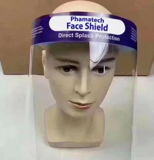 10 Pack Face Shields with 10 Bands and 10 Sponges for Man and Women to Protect Eyes and Face (10PCS)