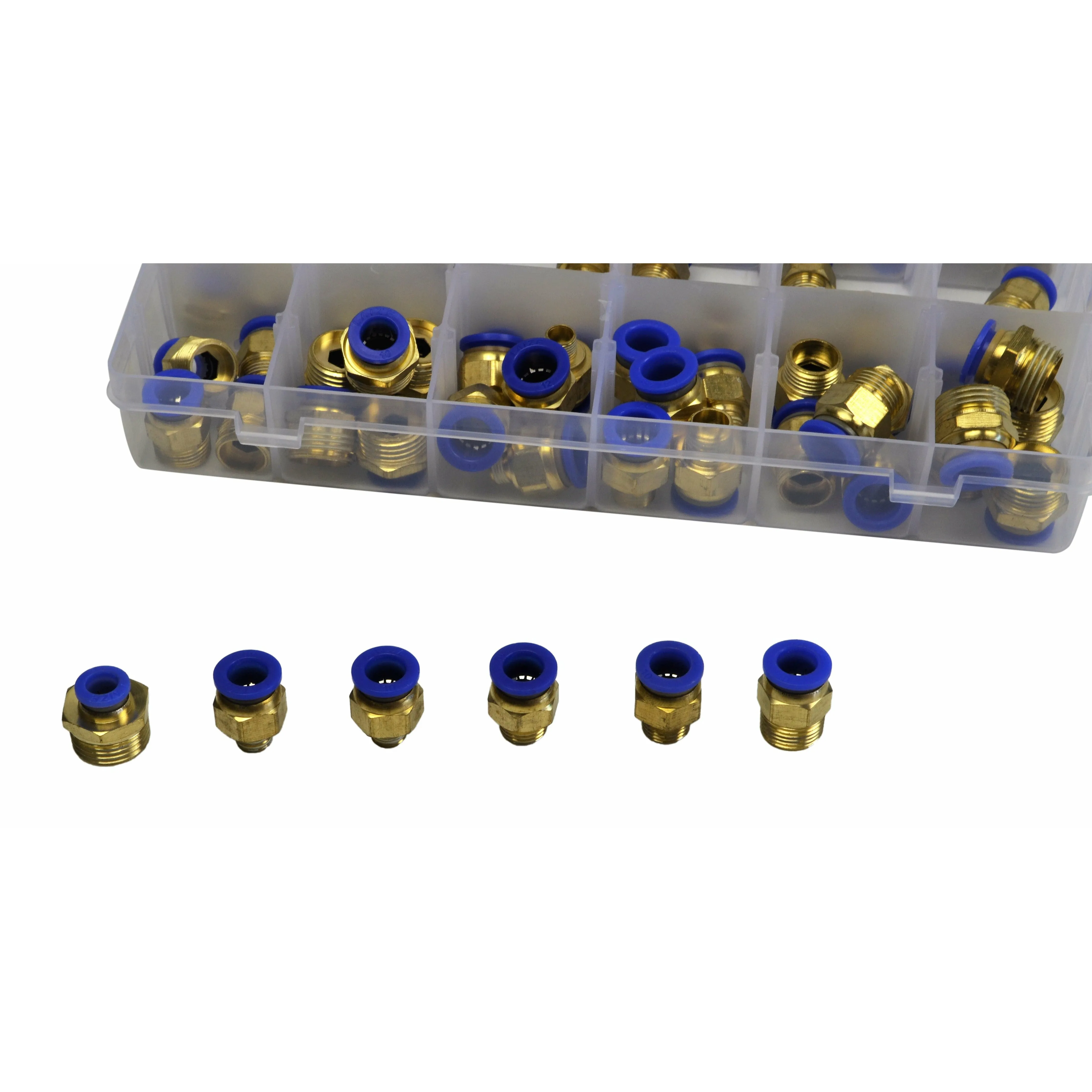 102pc PC Series Push in Air Line Grab Kit Assortment