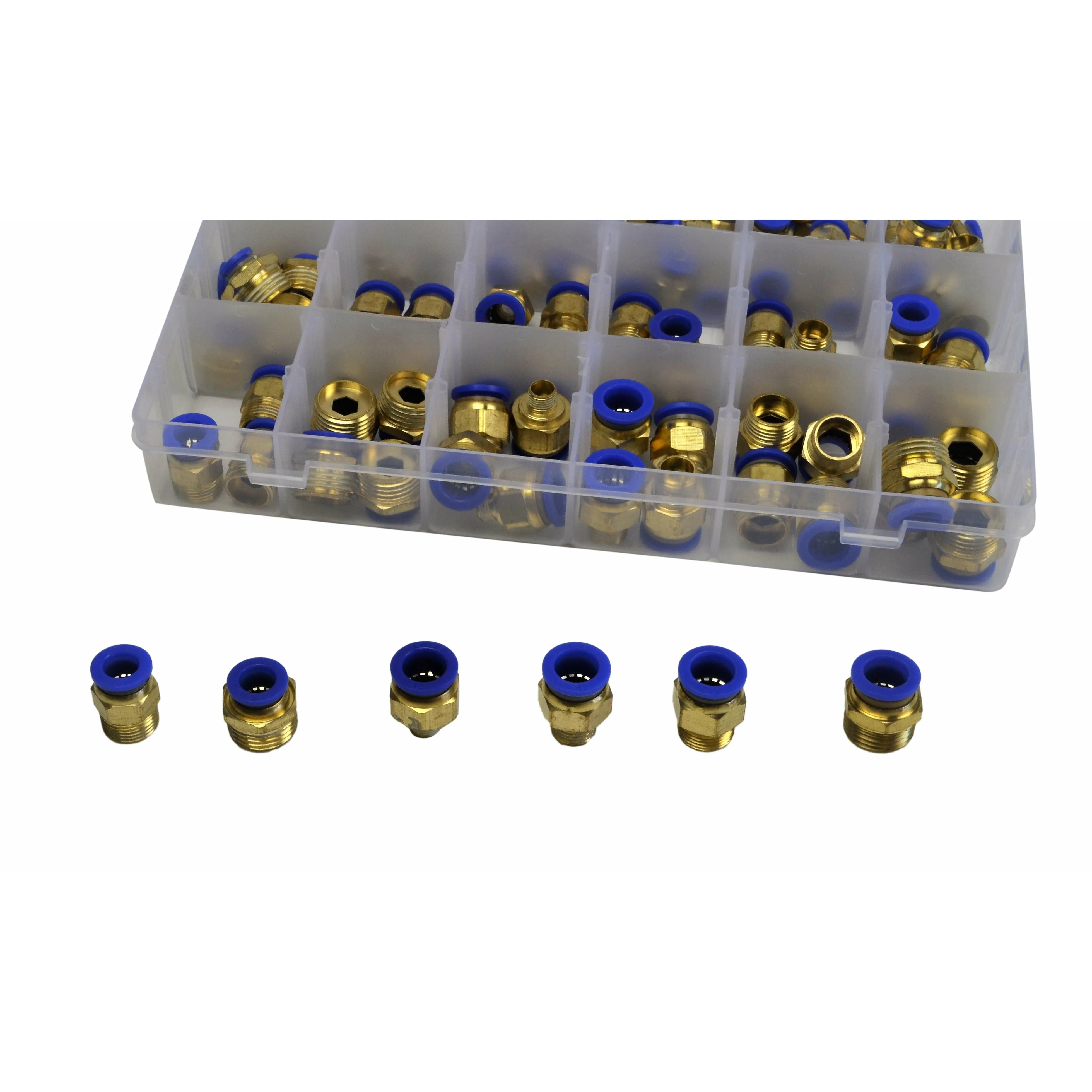 102pc PC Series Push in Air Line Grab Kit Assortment