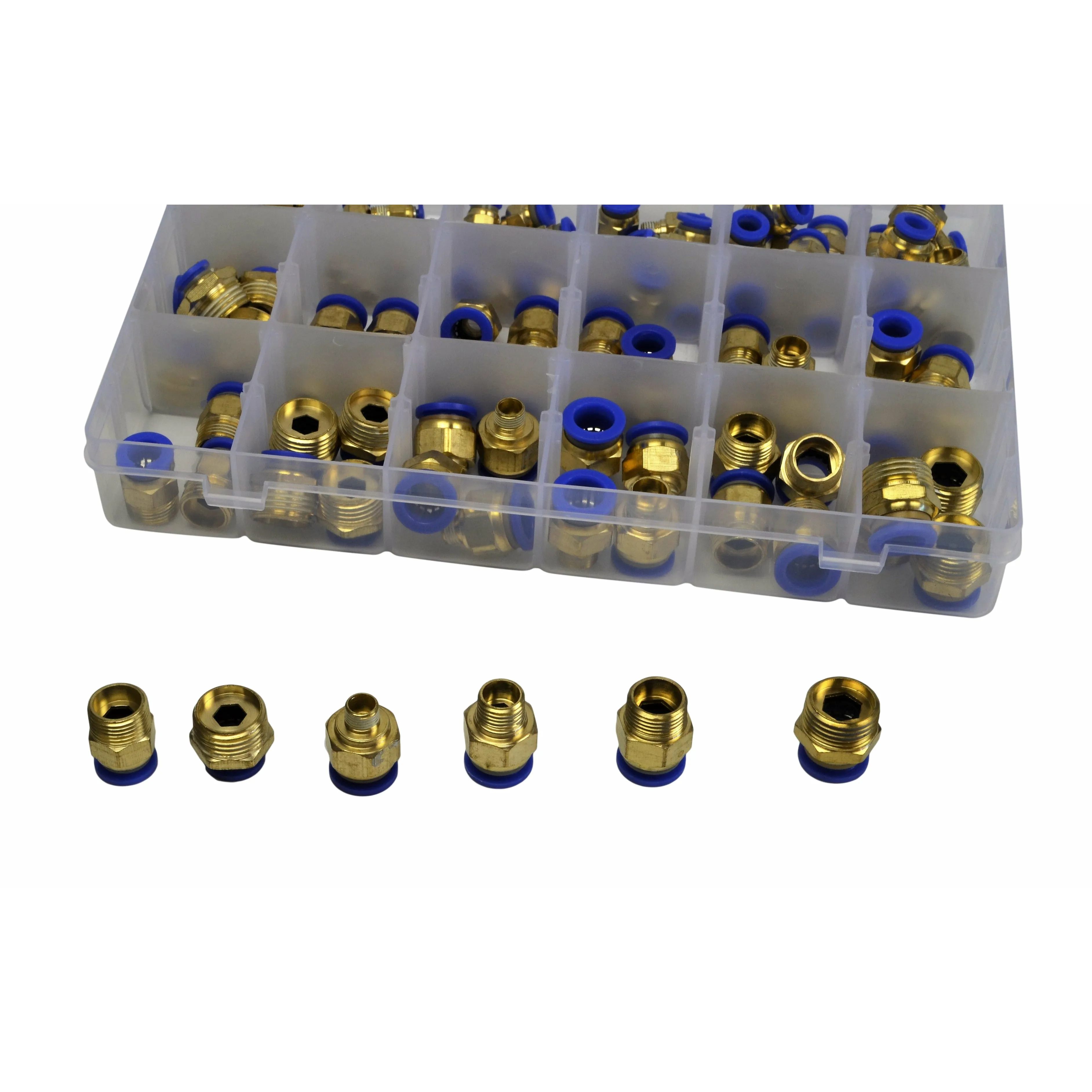 102pc PC Series Push in Air Line Grab Kit Assortment