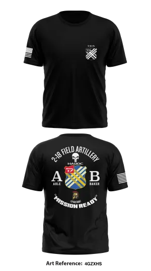 2-18 Field Artillery  Store 1 Core Men's SS Performance Tee - 4gzxhs