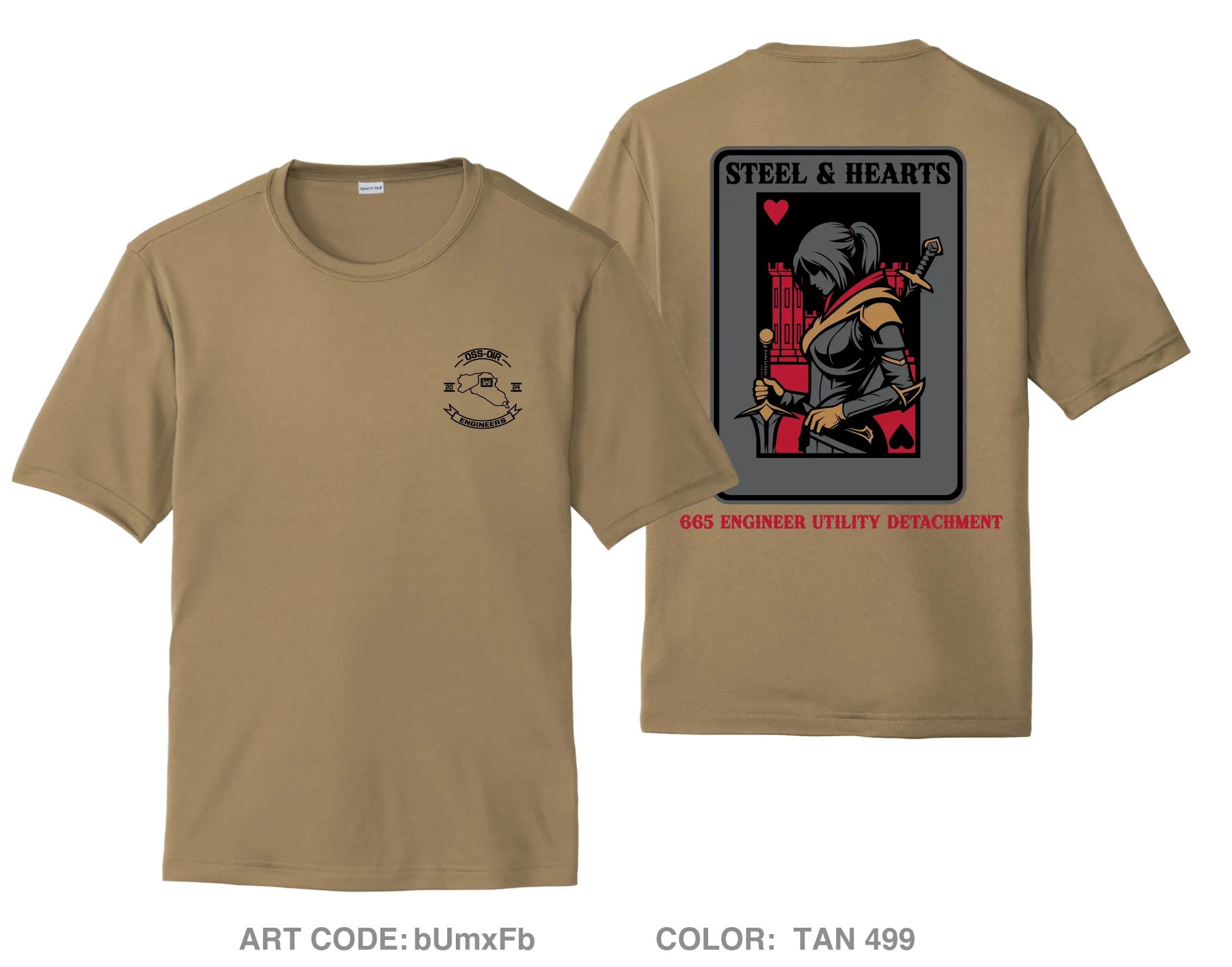 665 EUD Hi-Tech Performance Unisex SS Tee - bUmxFb