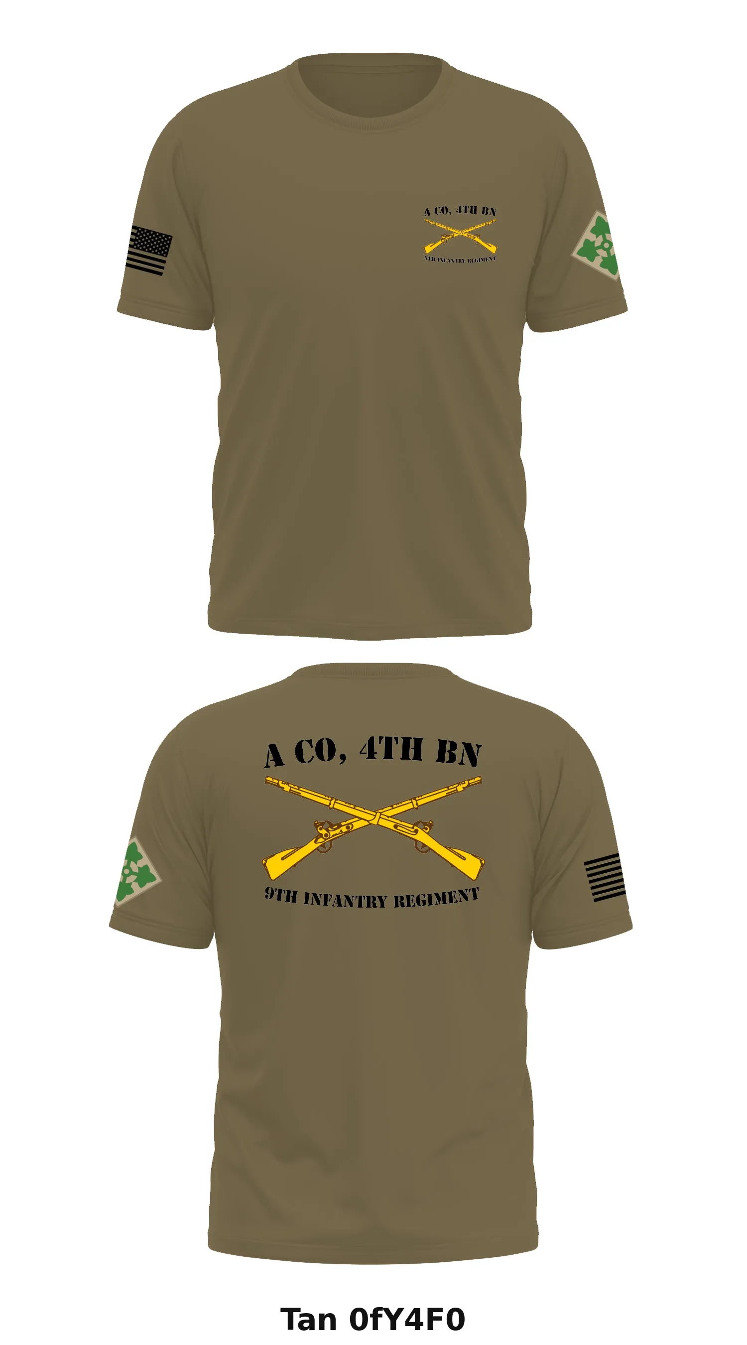 A Co, 4th BN, 9th Infantry Regiment  Store 1 Core Men's SS Performance Tee - 0fY4F0