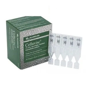 Allergan Celluvisc 1% Eye Drops Carmellose Solution x 30 Single Dose Units x 3