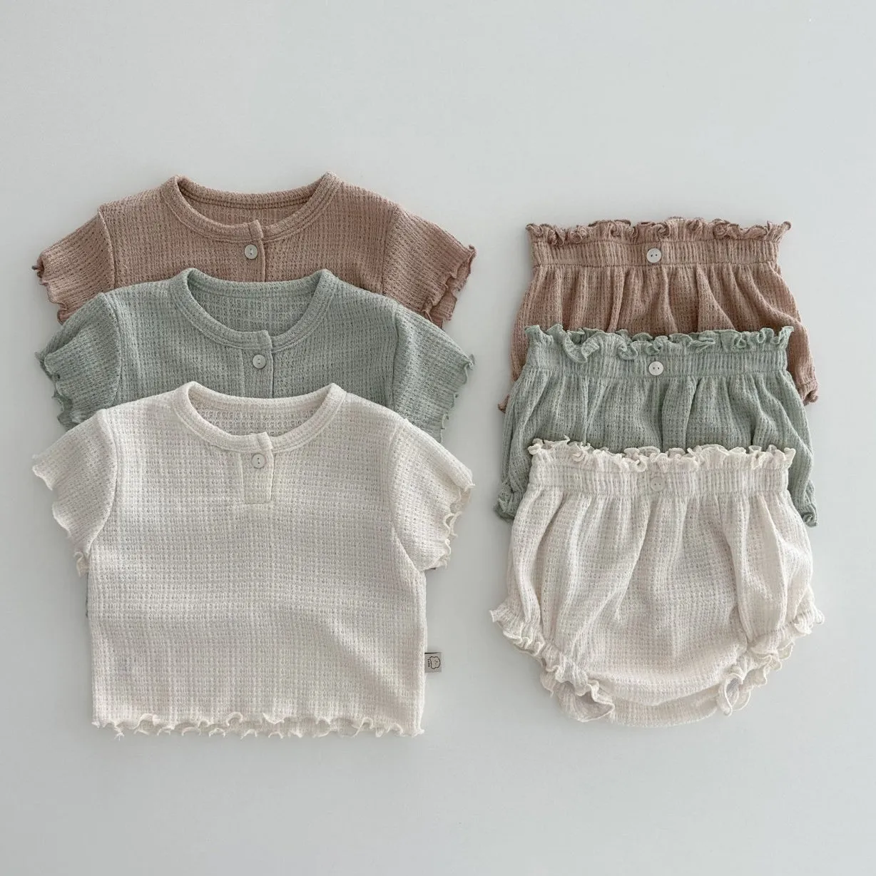 Baby Summer Addie Top and Bloomer Set - Mint