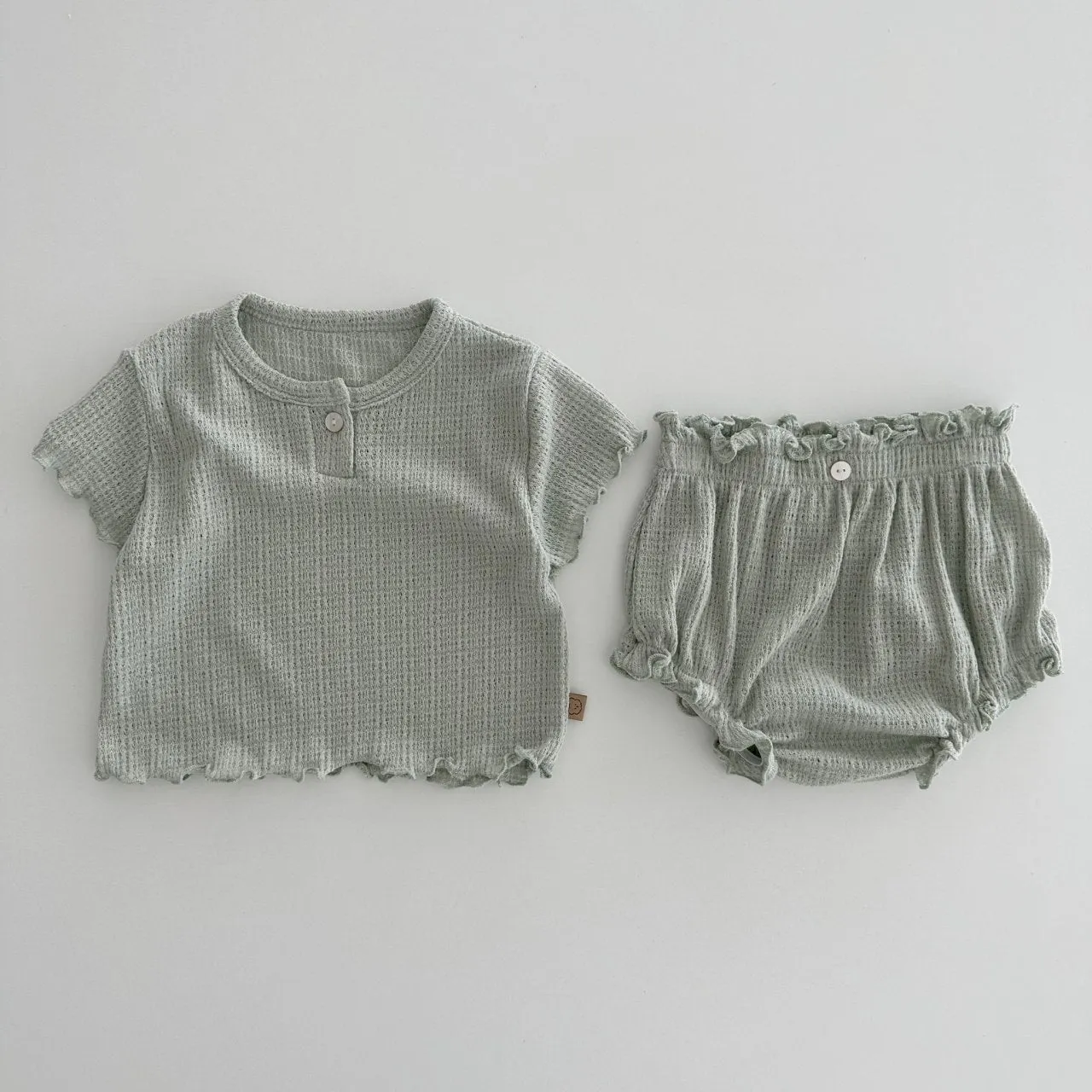 Baby Summer Addie Top and Bloomer Set - Mint