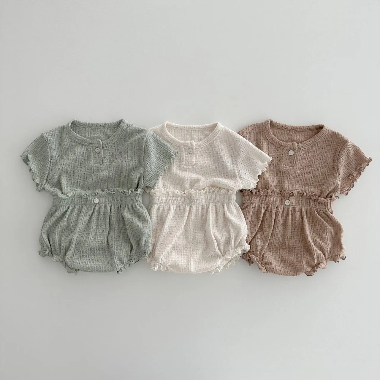 Baby Summer Addie Top and Bloomer Set - Mint