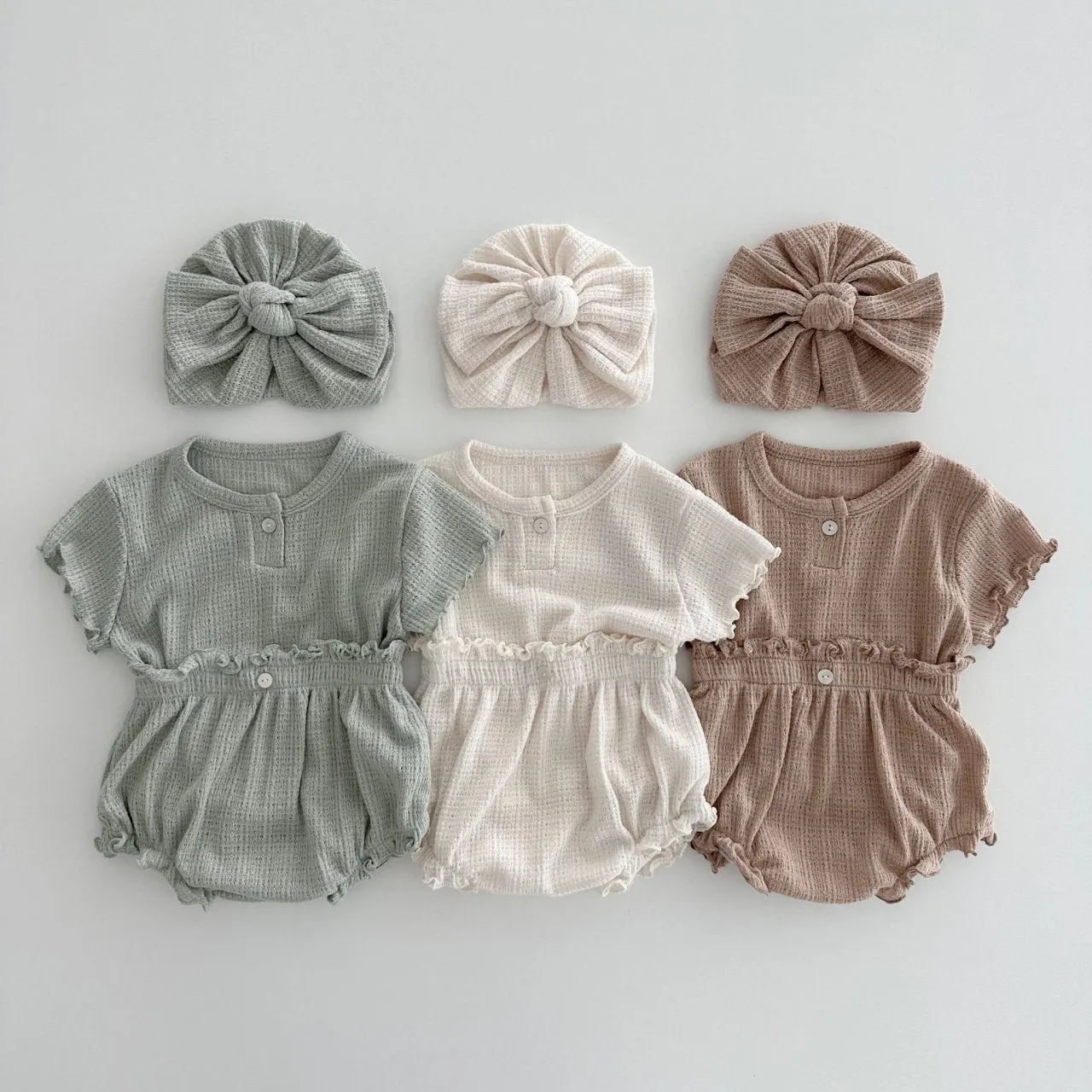Baby Summer Addie Top and Bloomer Set - Mint