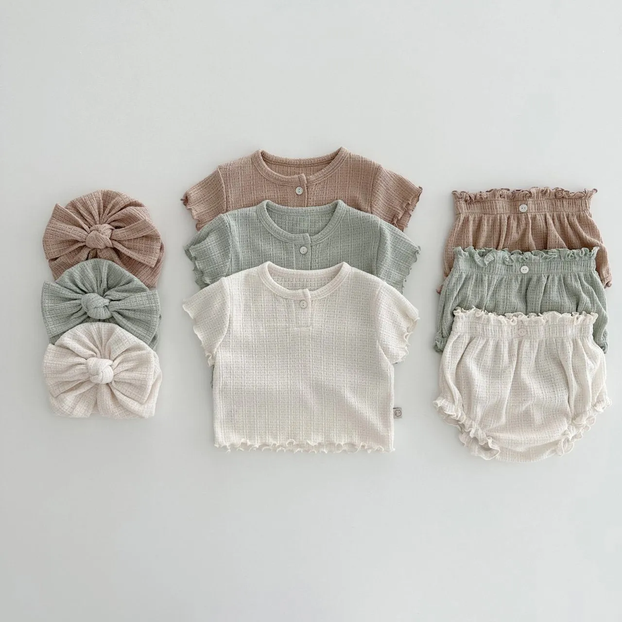 Baby Summer Addie Top and Bloomer Set - Mint