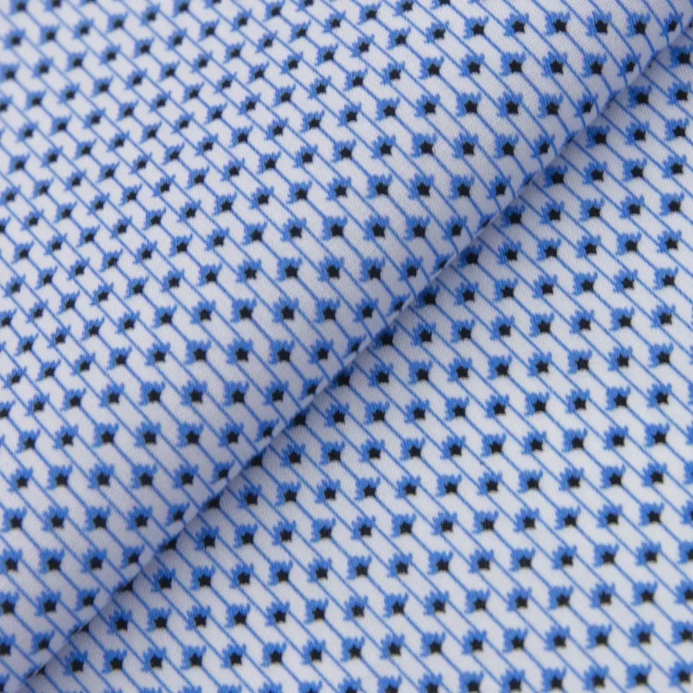Blue Italian Printed Broadcloth