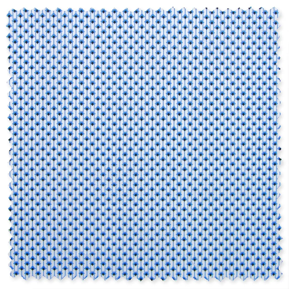 Blue Italian Printed Broadcloth