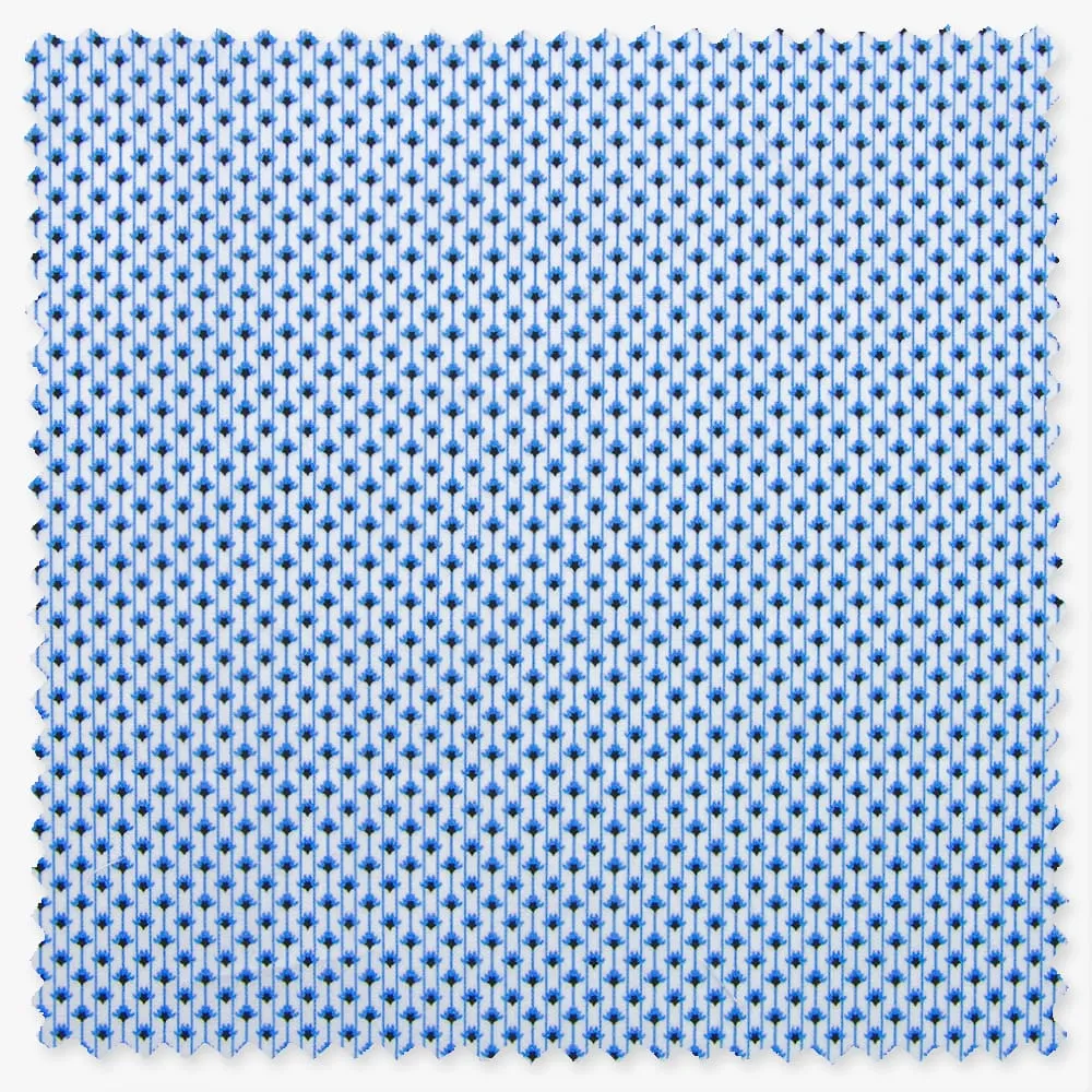 Blue Italian Printed Broadcloth