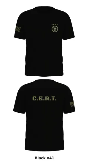 C.E.R.T. Store 1 Core Men's SS Performance Tee - o41