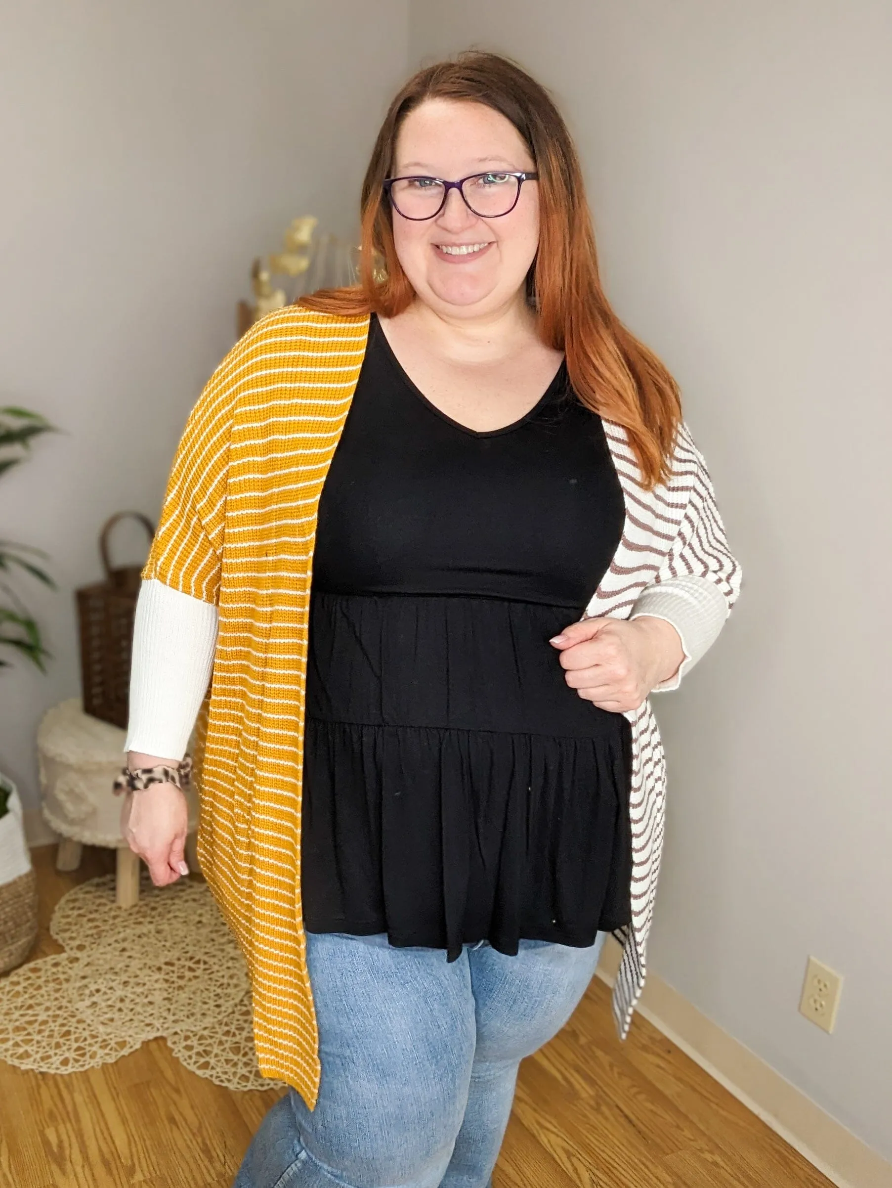 Cove Double Tiered Vneck Tee w/Flutter Sleeve (3 colors)