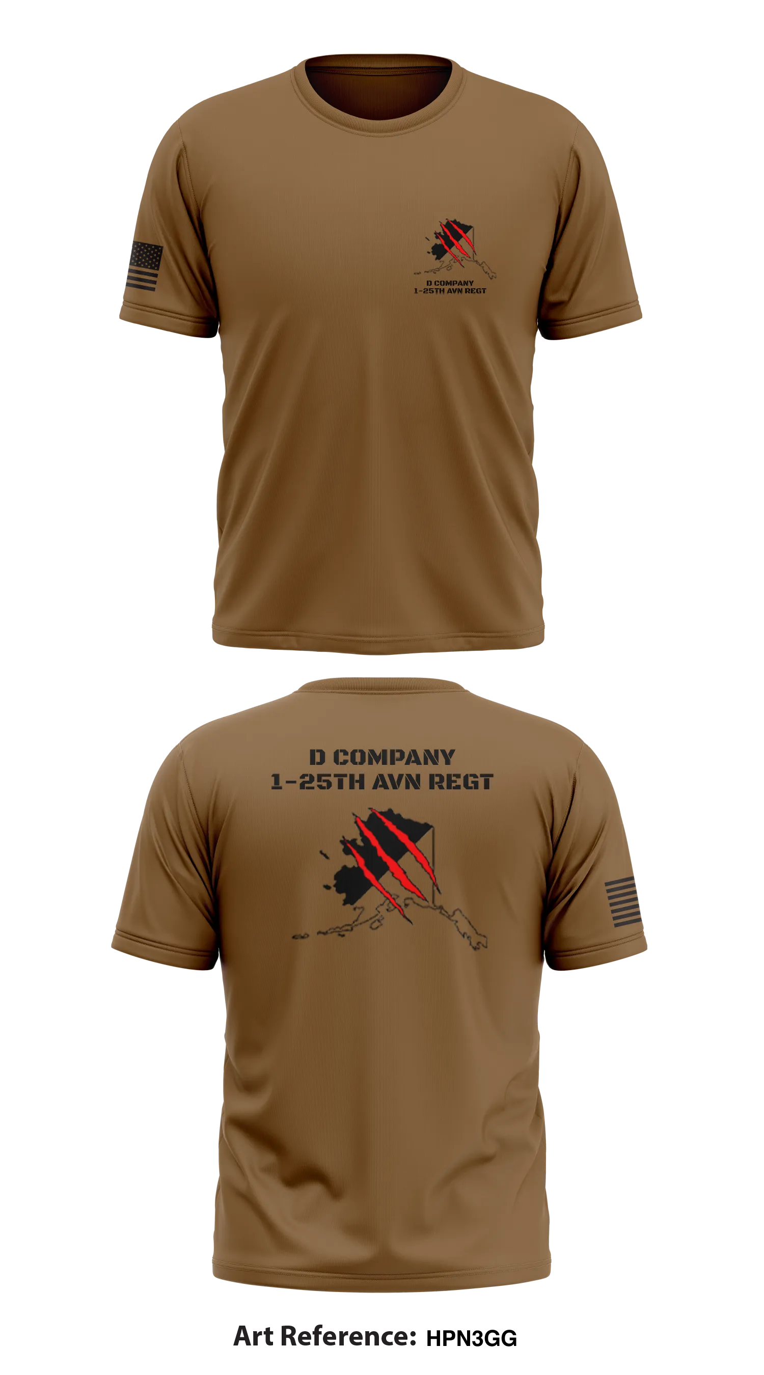D Company, 1-25th AVN REGT Store 1 Core Men's SS Performance Tee - HPn3GG