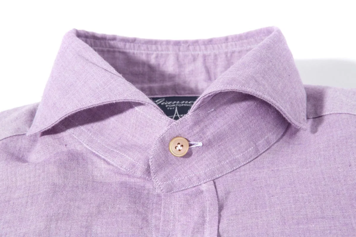 Diablo Cotton Shirt in Purple