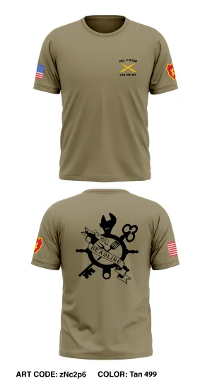 F Co, 2-8 FAR , 1/25 Inf Div Store 1 Core Men's SS Performance Tee - zNc2p6