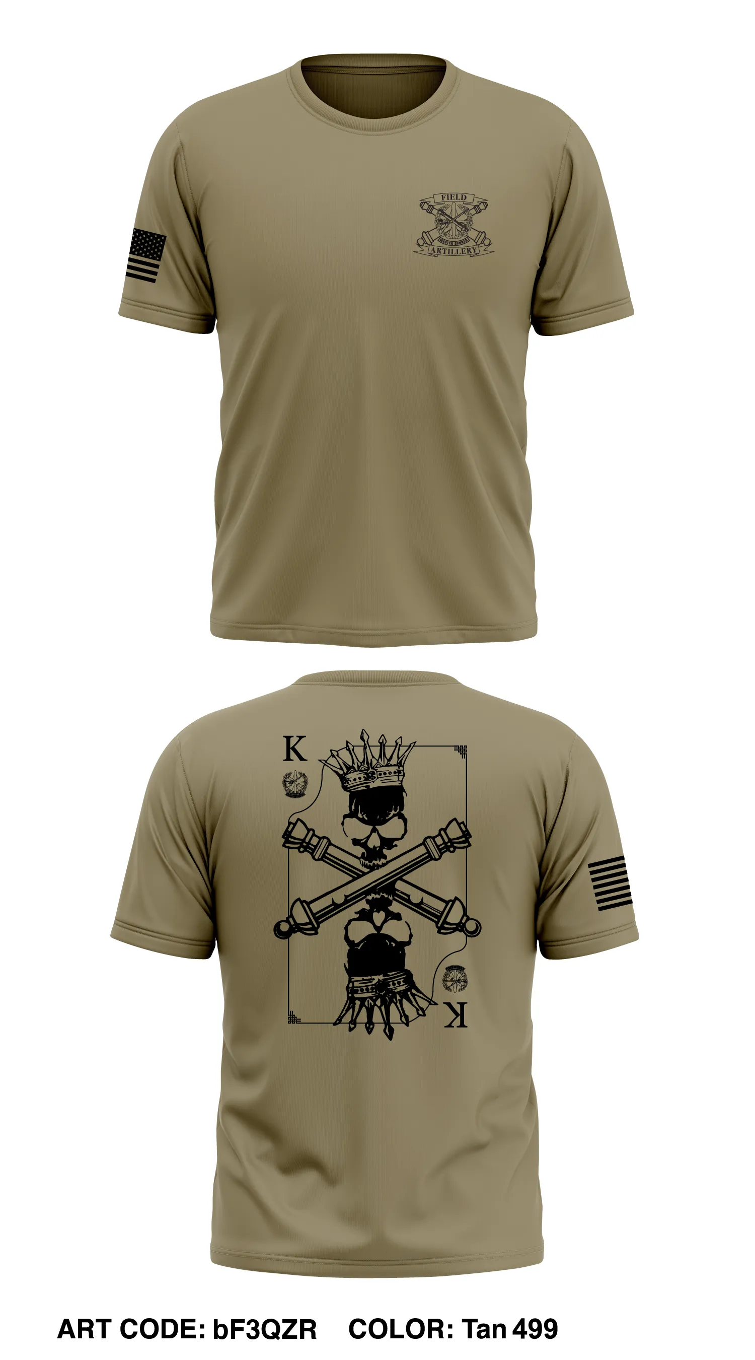FA Master Gunner Division Store 1 Core Men's SS Performance Tee - bF3QZR