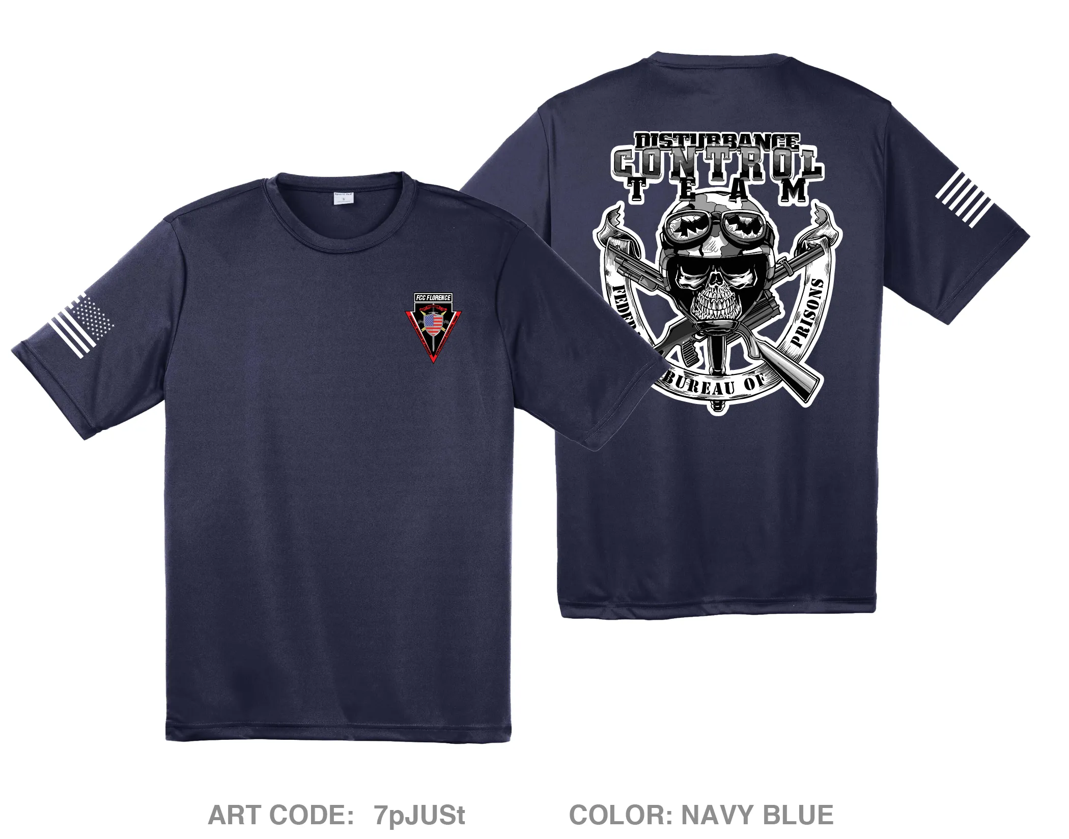 FCC Florence Disturbance Control Team Hi-Tech Performance Unisex SS Tee - 7pJUSt
