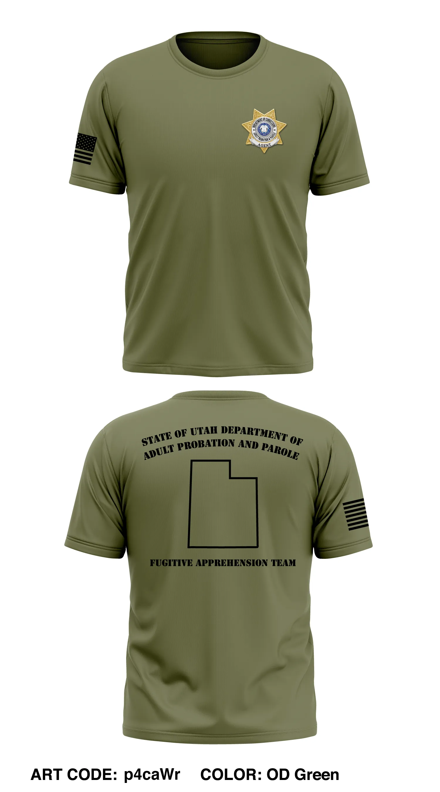 Fugitive apprehension team Store 1 Core Men's SS Performance Tee - p4caWr