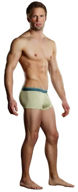 Heather Stripe Pouch  Short - Yellow and Grey - Small