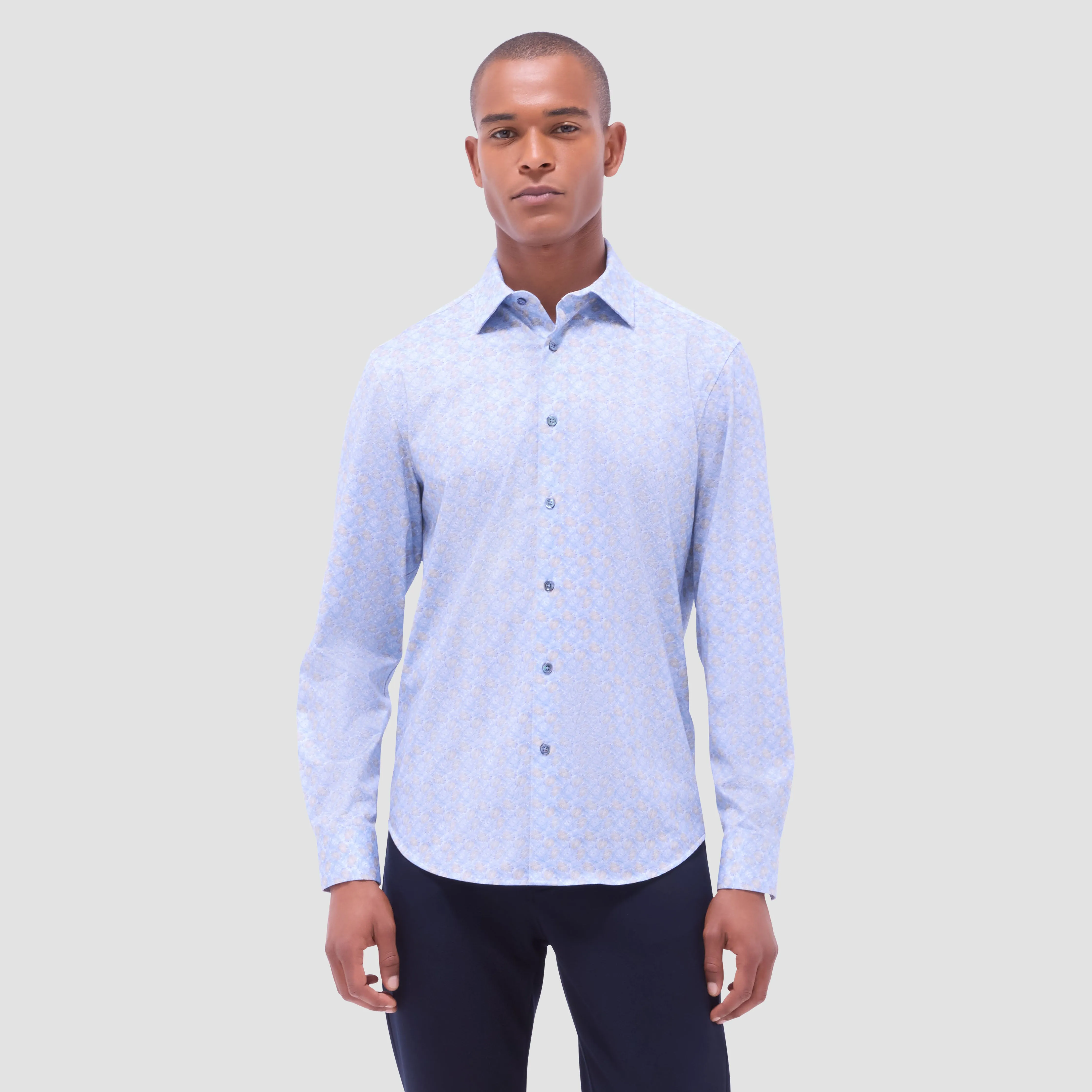James Leaf Print OoohCotton Shirt