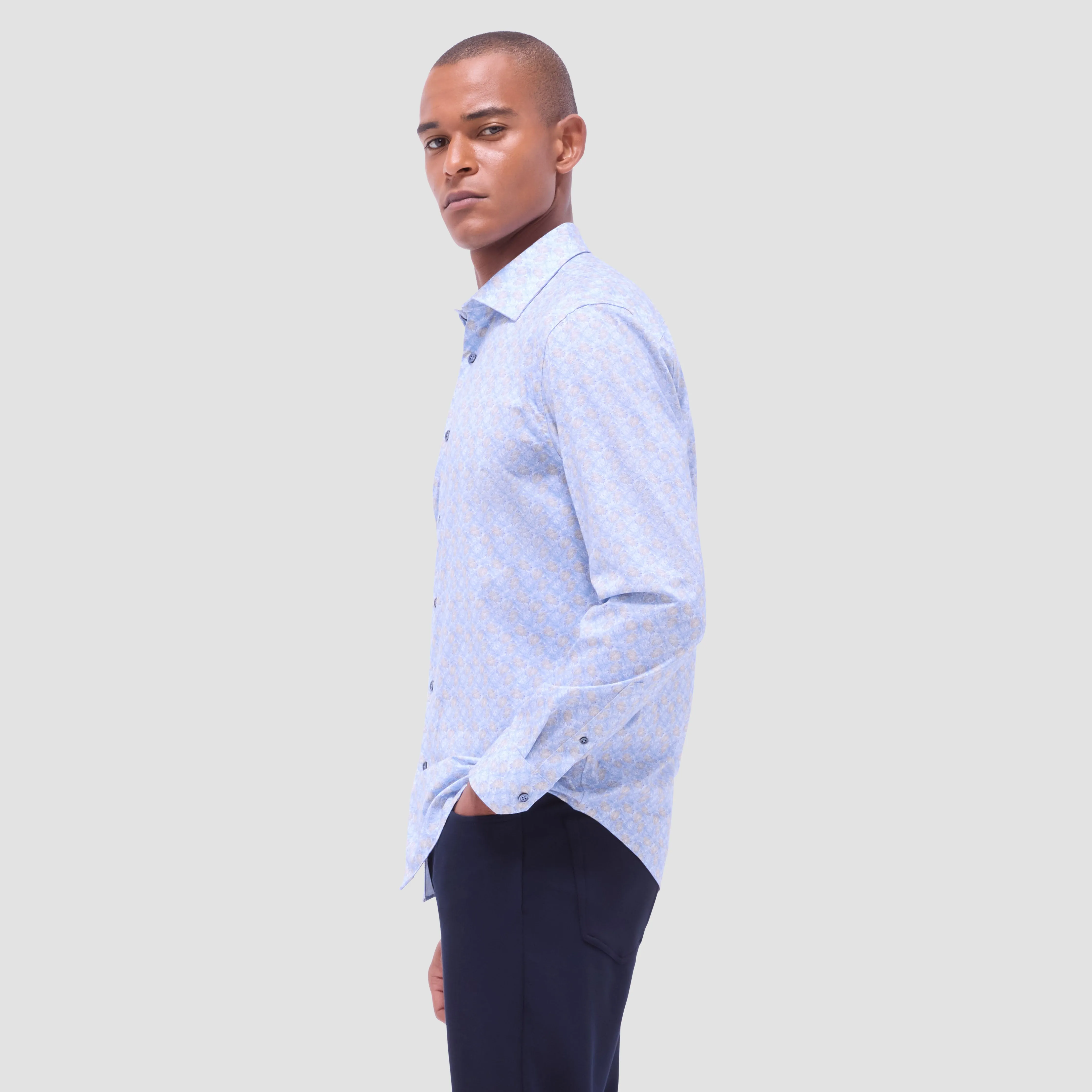 James Leaf Print OoohCotton Shirt