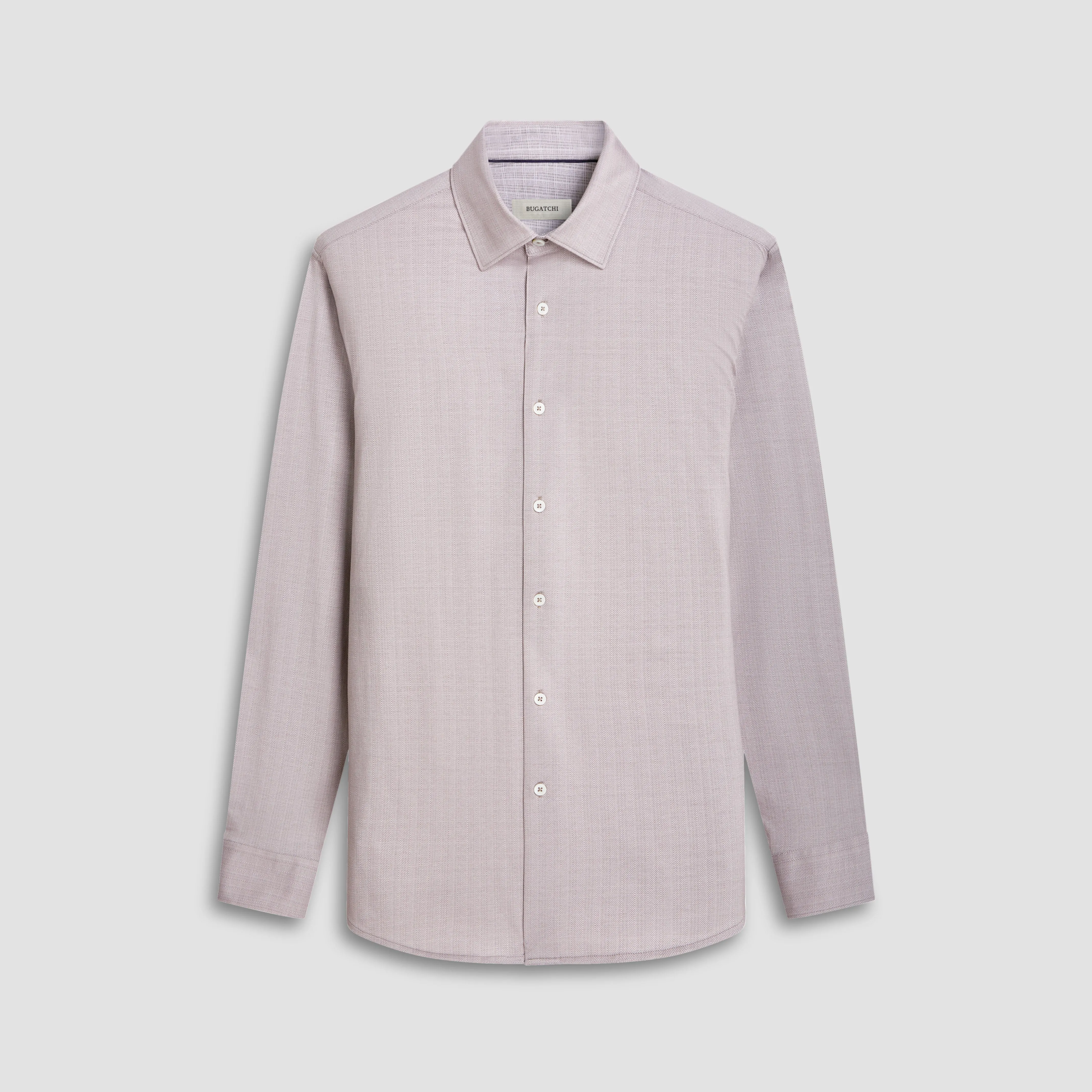 Jimmy Double Sided Herringbone/Check OoohCotton Shirt