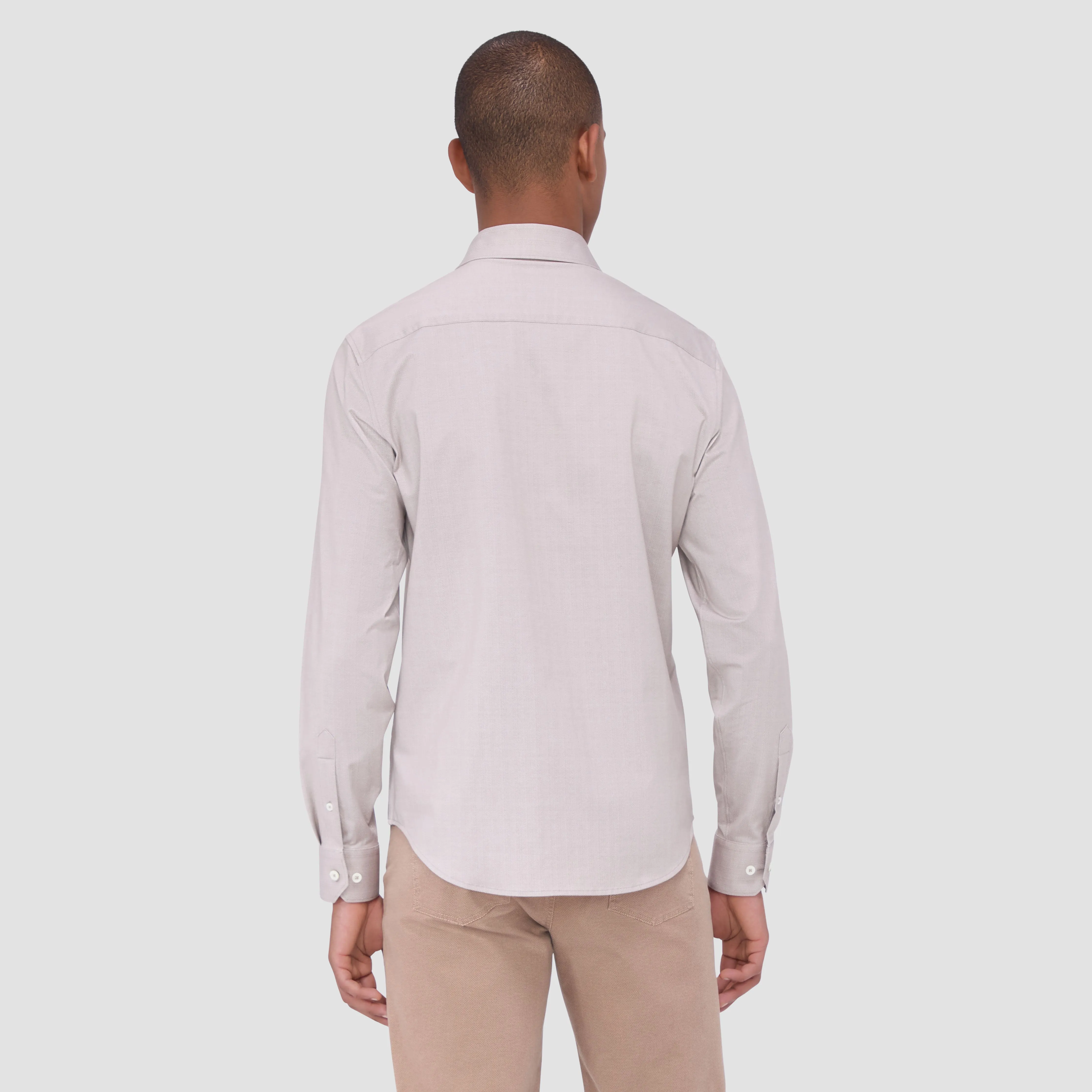 Jimmy Double Sided Herringbone/Check OoohCotton Shirt