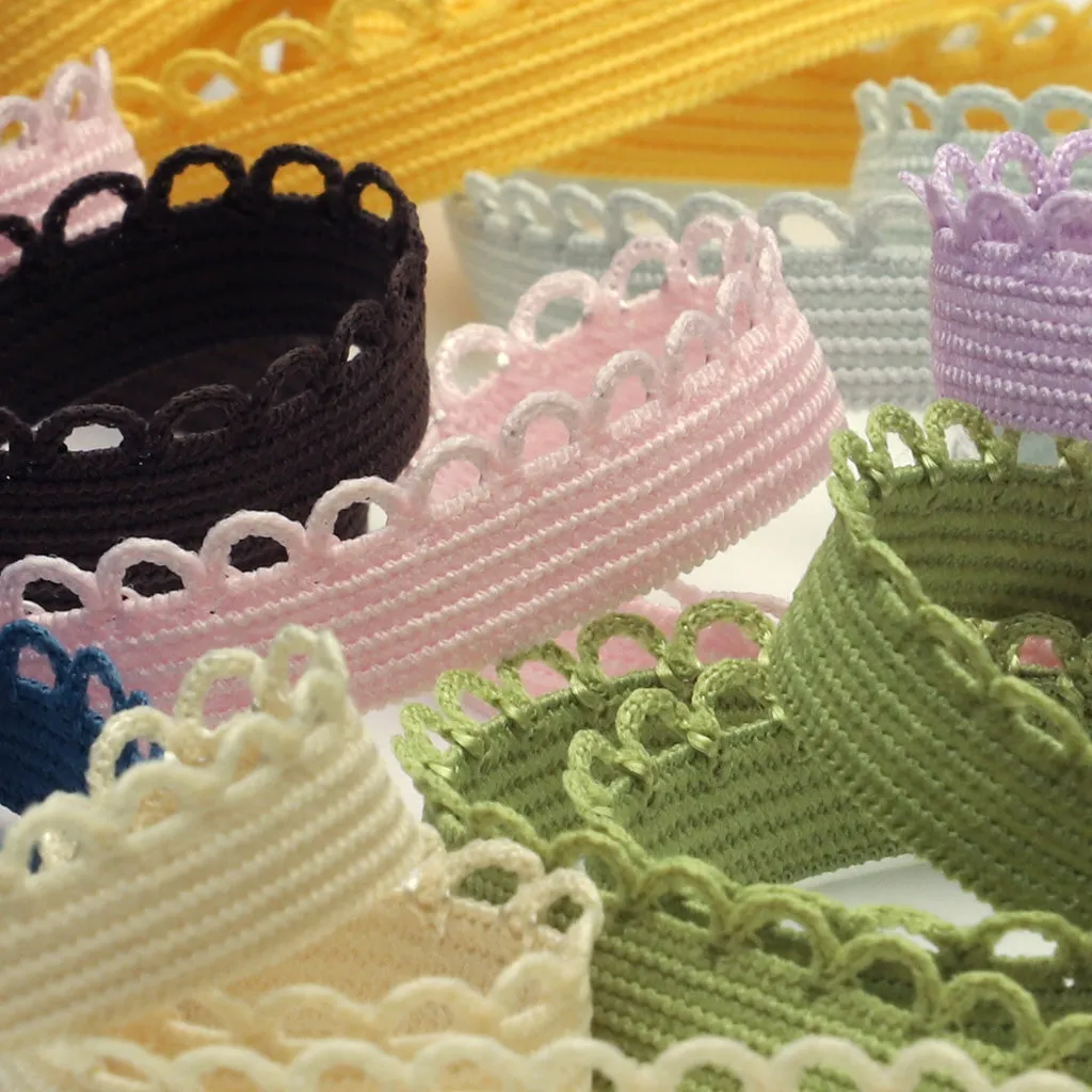 Knit Picot Stretch Tape #122 Light Purple