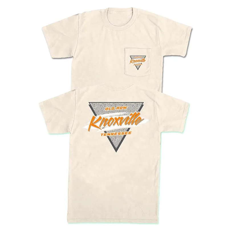 Knoxville Retro Triangle Short Sleeve T-Shirt in Ivory