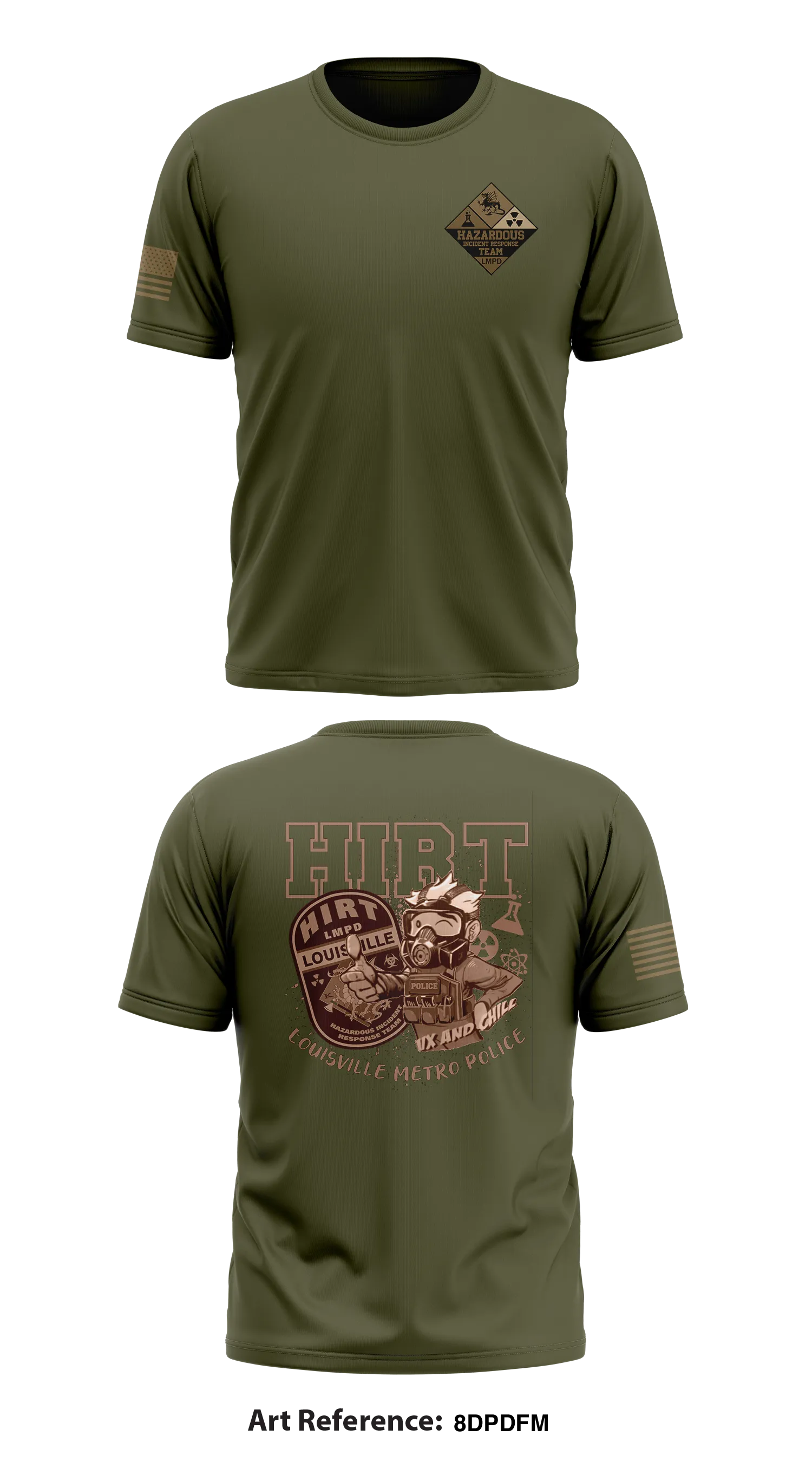 LMPD HIRT TEAM Store 1 Core Men's SS Performance Tee - 8dPdfm