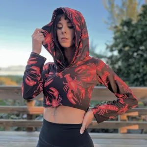 Lobsters Crop Hoodie