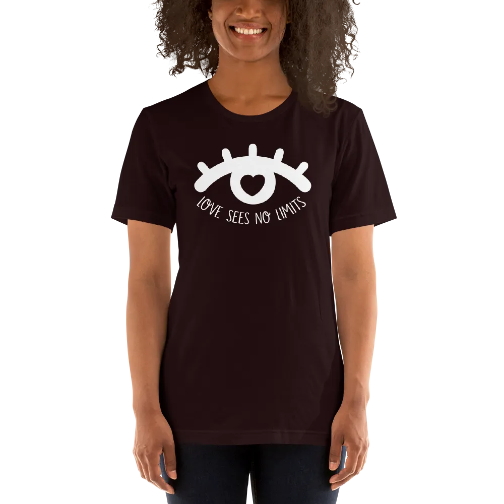 Love Sees No Limits (Dark Color Shirts Design 1)