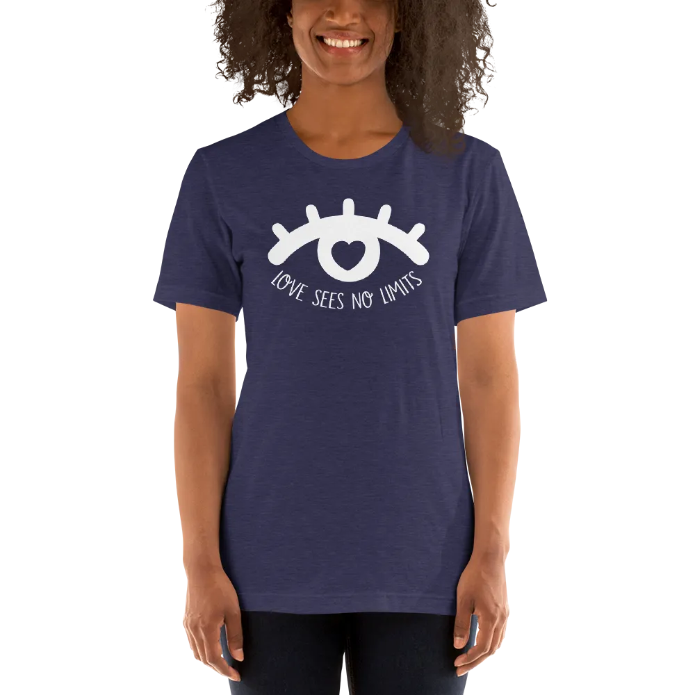 Love Sees No Limits (Dark Color Shirts Design 1)