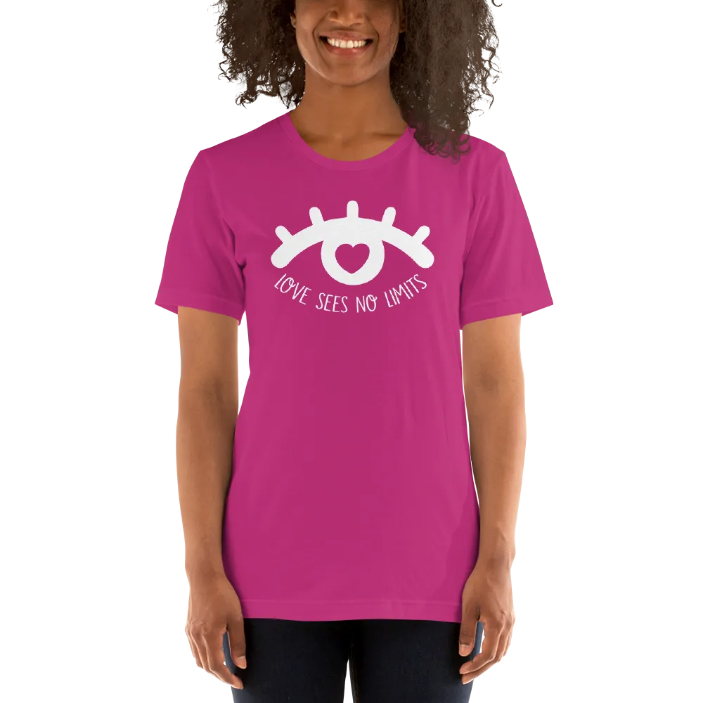 Love Sees No Limits (Dark Color Shirts Design 1)