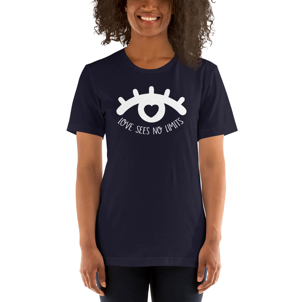 Love Sees No Limits (Dark Color Shirts Design 1)