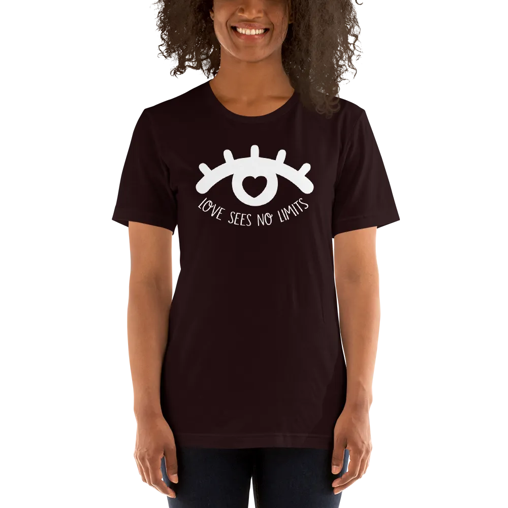 Love Sees No Limits (Dark Color Shirts Design 1)