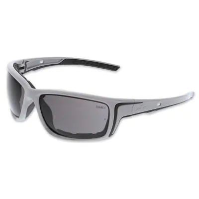 MCR Safety Swagger® SR5 Foam-Lined Spoggle Safety Glasses, Polycarbonate, AF/Anti-Scratch Lens, Gray, SR522PF