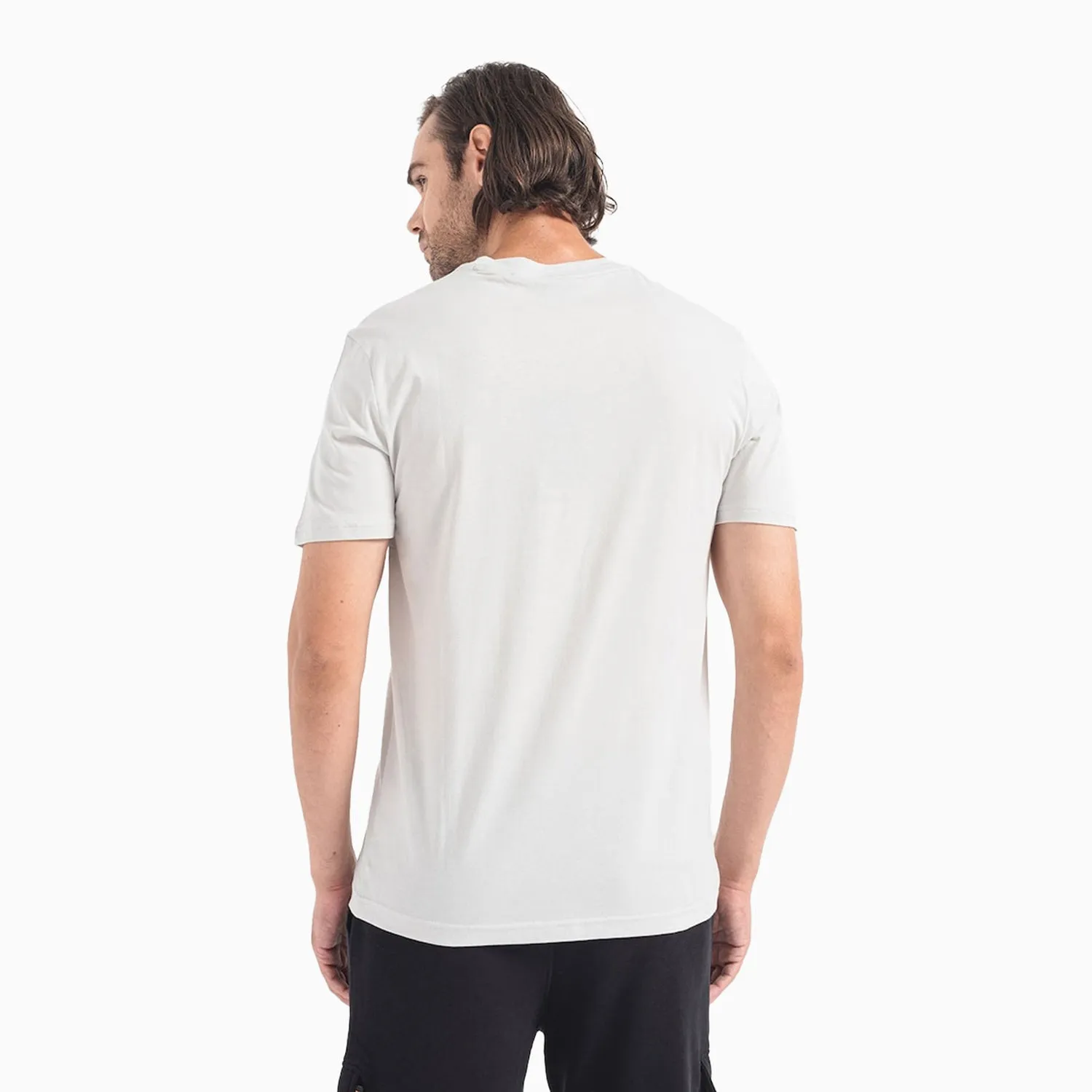 Men's Cotton Jersey T Shirt With Rubber Print Logo