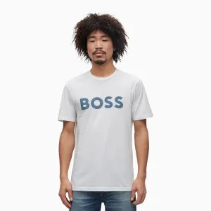 Men's Cotton Jersey With Rubber Print Logo T Shirt