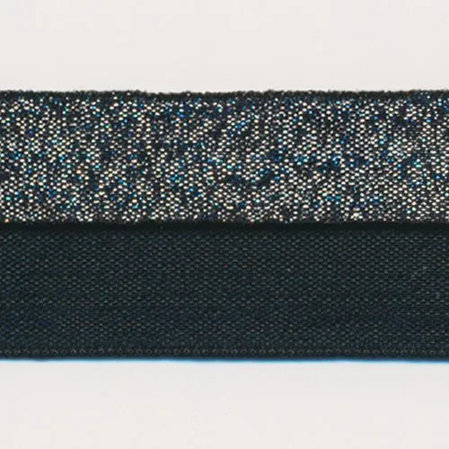 Metallic Stretch Tape (Silver) #50 Black