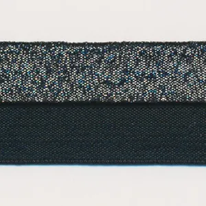 Metallic Stretch Tape (Silver) #50 Black