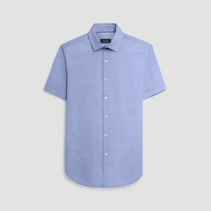 Miles Heather Print OoohCotton Short Sleeve Shirt