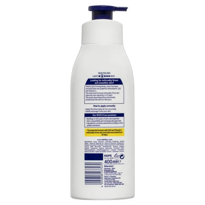 Nivea Body Lotion Firming Q10   Vitamin C - Normal Skin 400mL