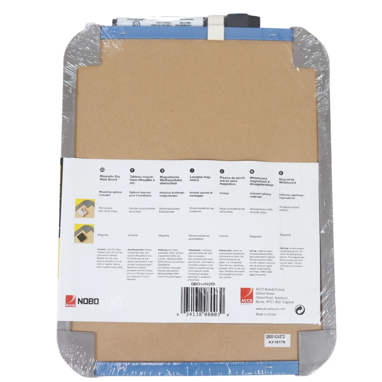 Nobo - Magnetic Dry Wipe Board