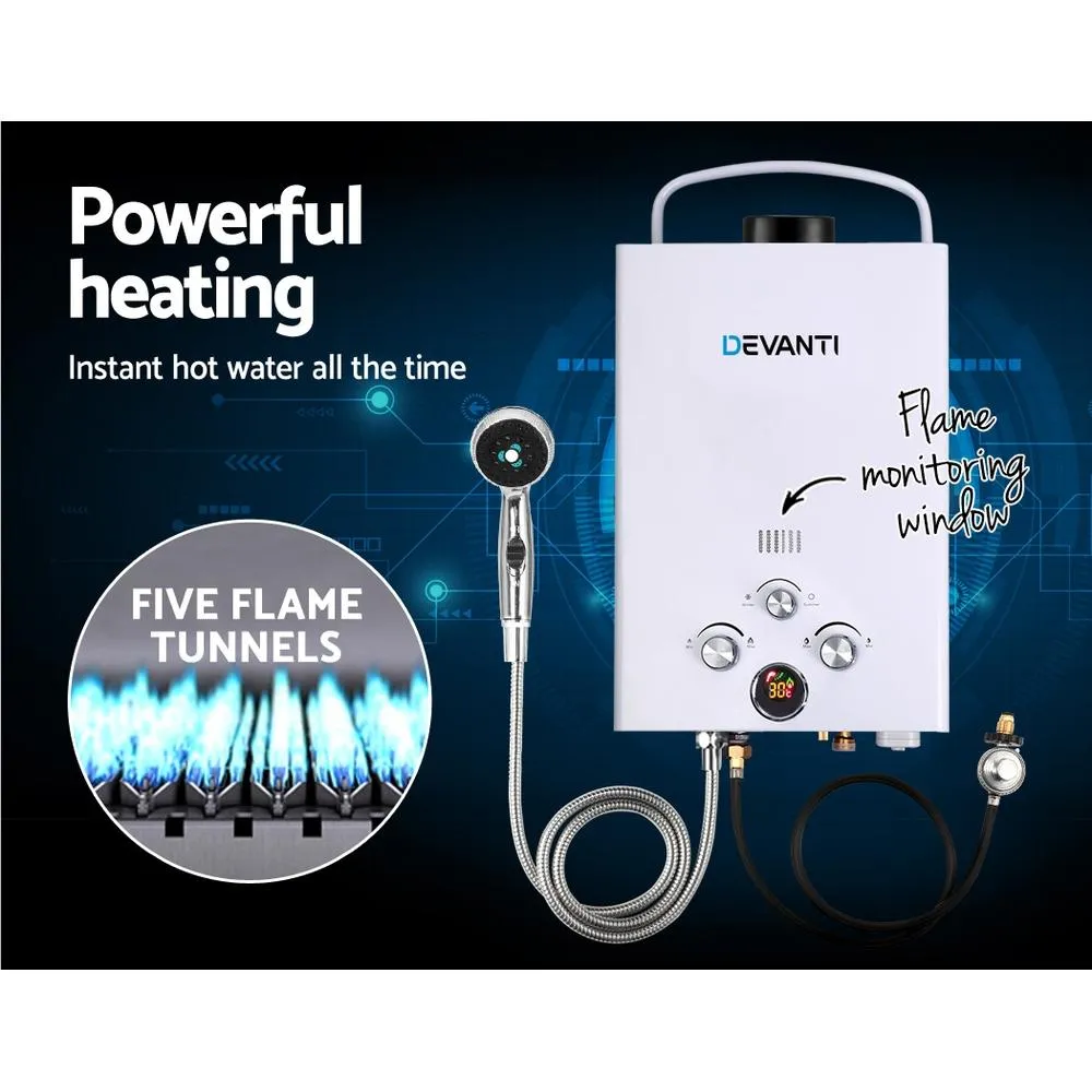 Outdoor Portable Gas Hot Water Heater Shower Camping