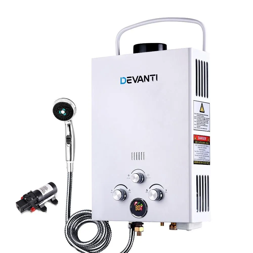 Outdoor Portable Gas Hot Water Heater Shower Camping