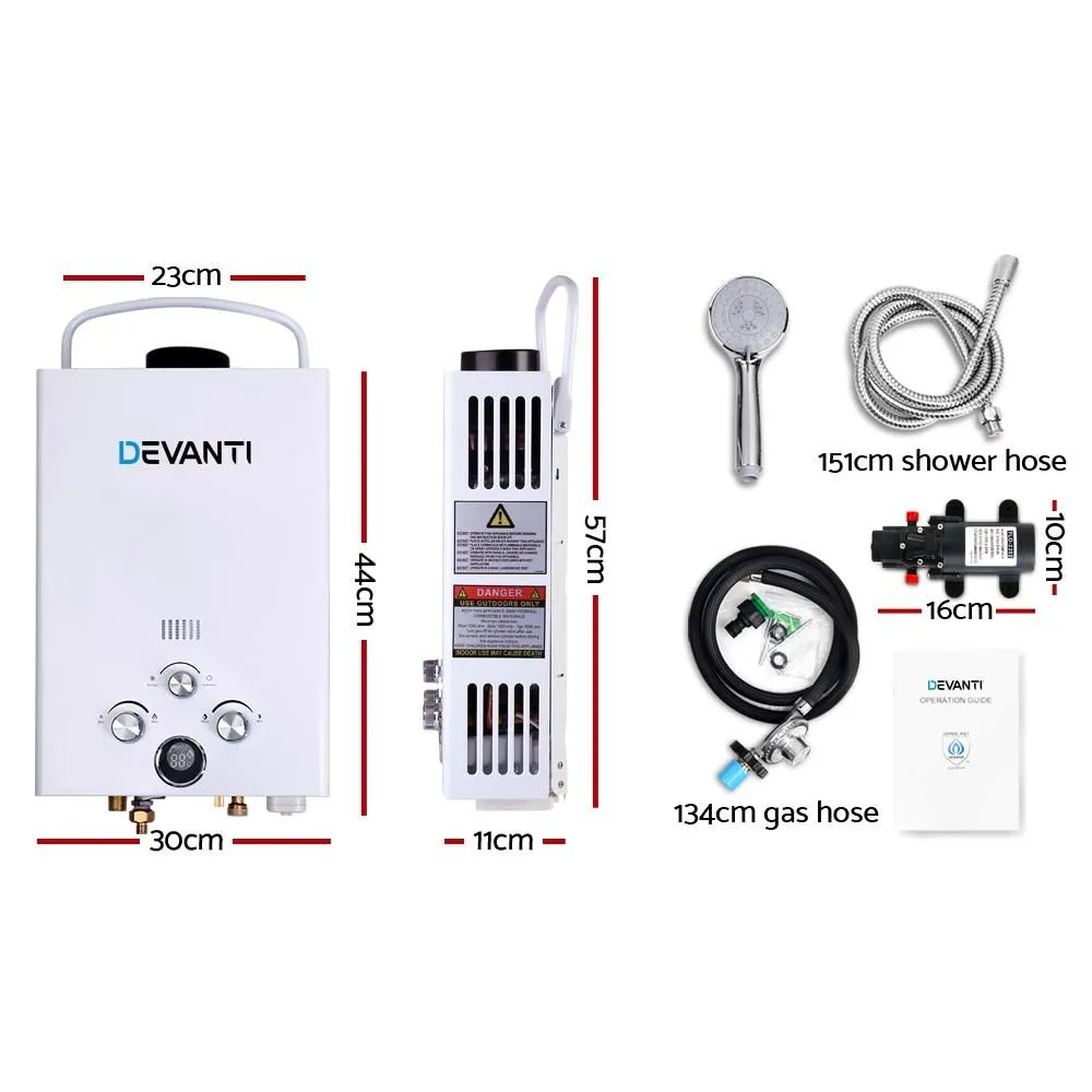 Outdoor Portable Gas Hot Water Heater Shower Camping